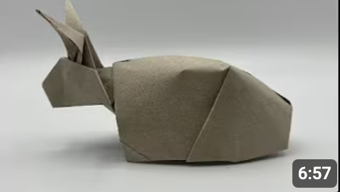Cute Origami Bunny!  DIY and easy!  Fun to make