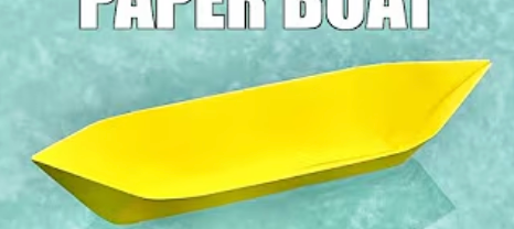 Origami Paper Boat that Floats