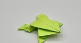 Origami Jumping Frog(traditional). Easy and Fun!